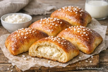 Recette des Chaussons briochés au fromage blanc