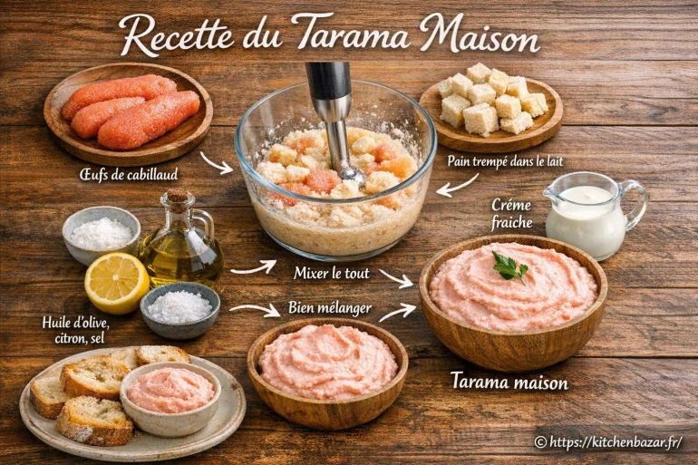 Recette du tarama maison : comment le préparer facilement chez soi