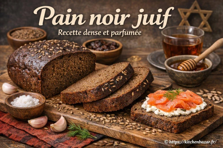 Pain noir juif : recette dense et parfumée à découvrir