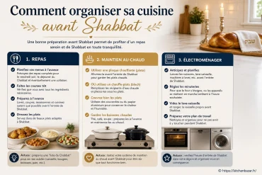 Comment organiser sa cuisine avant Shabbat : repas, maintien au chaud et électroménager