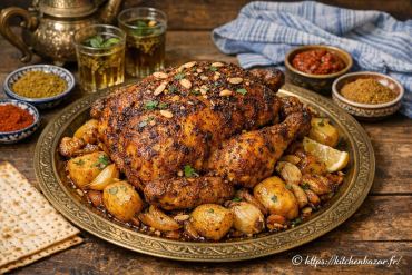 Poulet rôti aux épices : recette juive d’Algérie traditionnelle