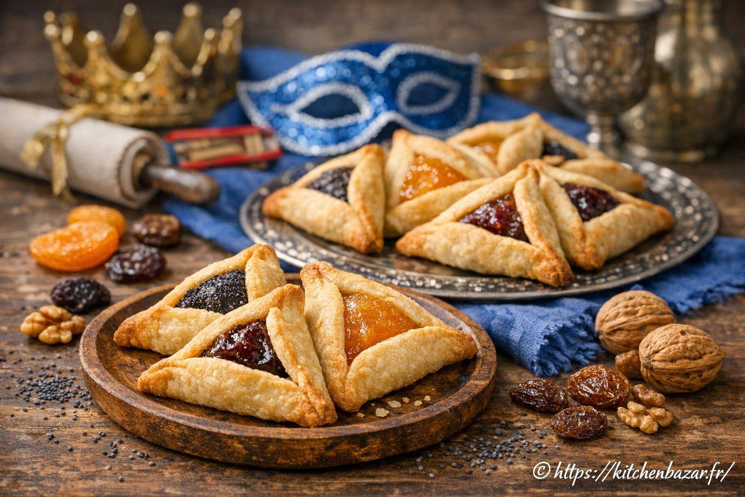 Hamantaschen : découvrez les biscuits farcis traditionnels juifs